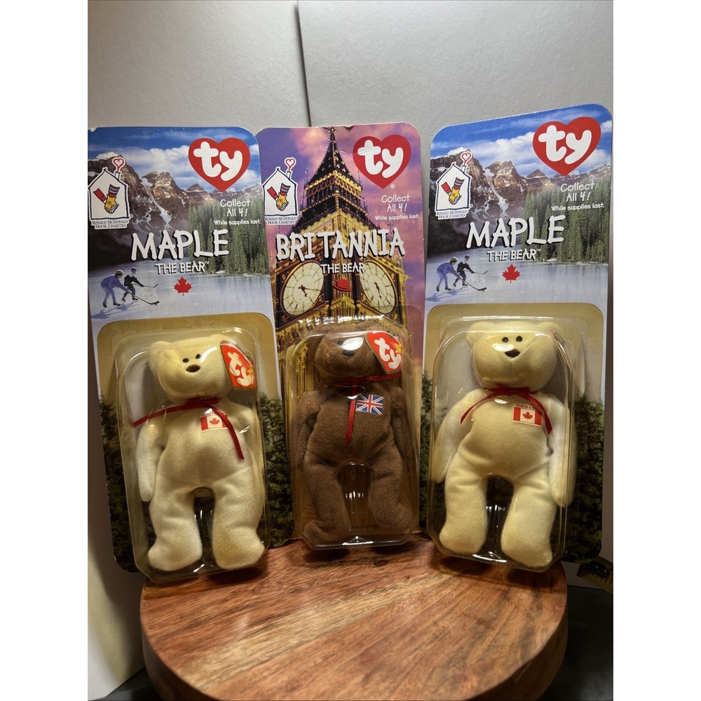McDonald Beanie Baby Collection Maple, Britannia, 1999